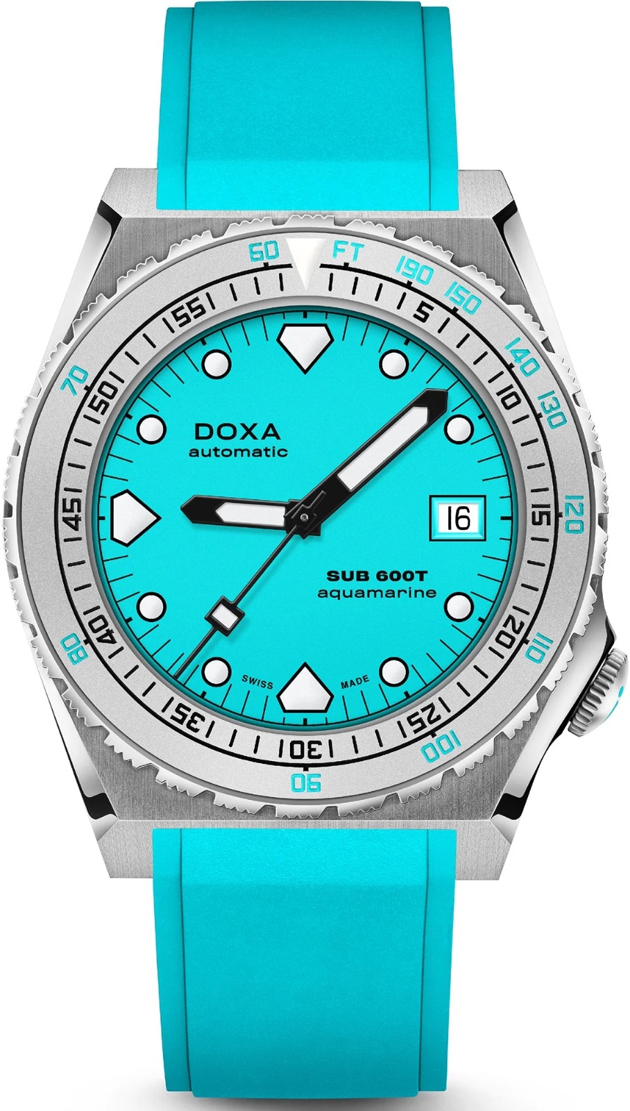 Orologio Doxa SUB 600T Aquamarine Caucciù